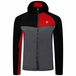 Dare 2b Contend Core Stretch Wandelfleece Met Volledige Rits Voor Heren - Rood