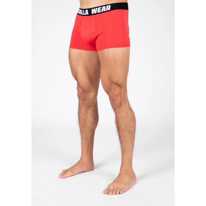 Gorilla Wear Boxershorts 3-Pack - Gray/Blue/Red - Afbeelding 3