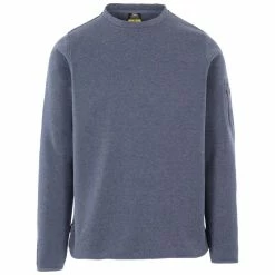 TRESPASS Heren AT200 Fleece Top (Marine Marl)