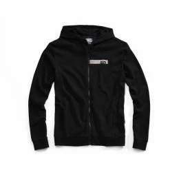 100% Kamer Full-Zip Hoody- Zwart